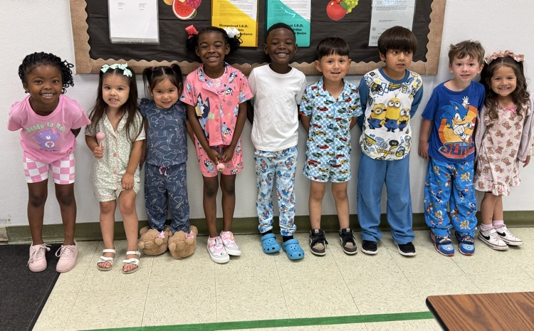 students in pajamas