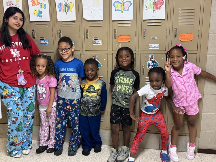 students in pajamas