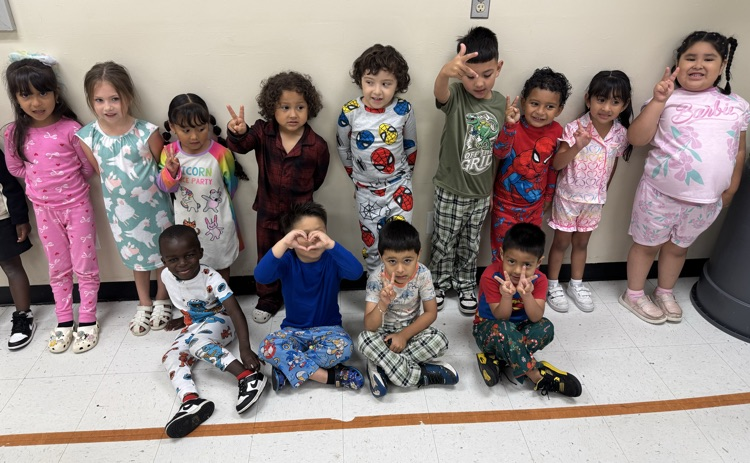 students in pajamas