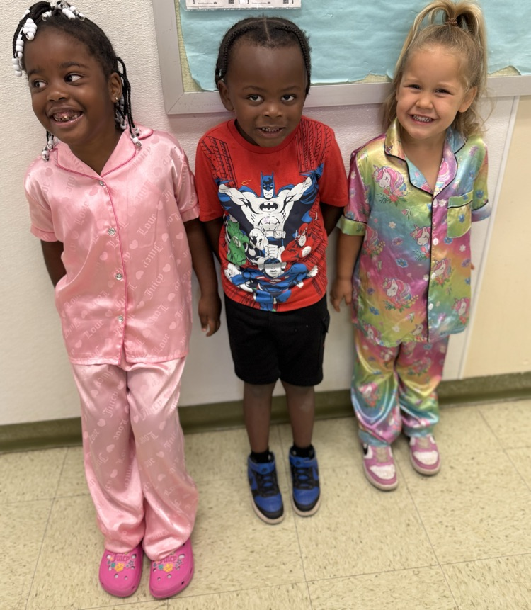 students in pajamas