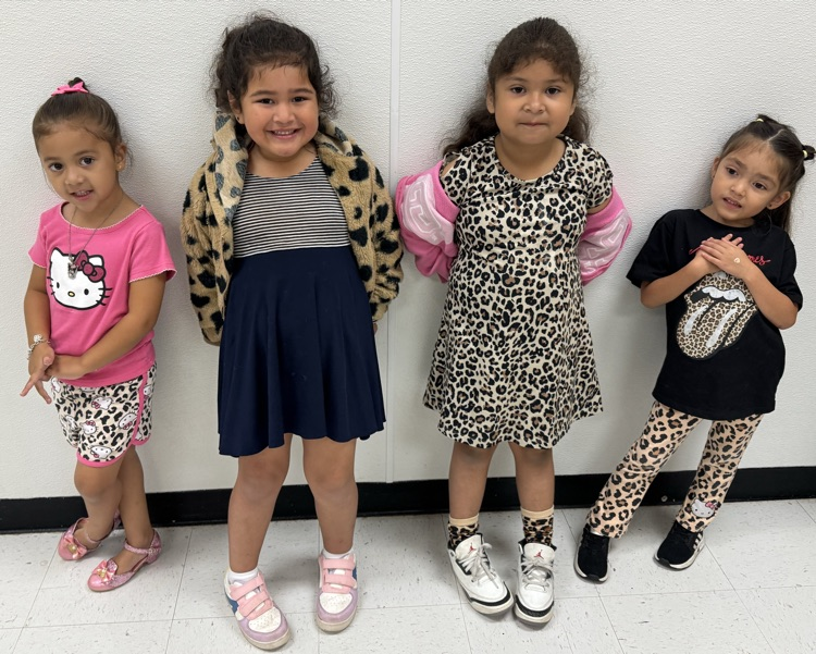 students wearing leopard