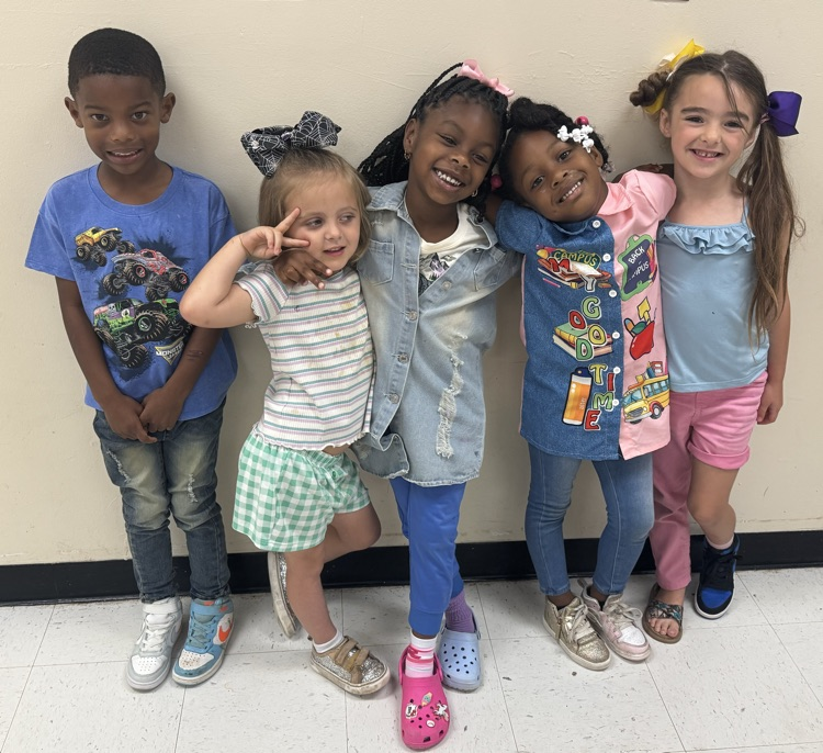 students in mismatched clothes