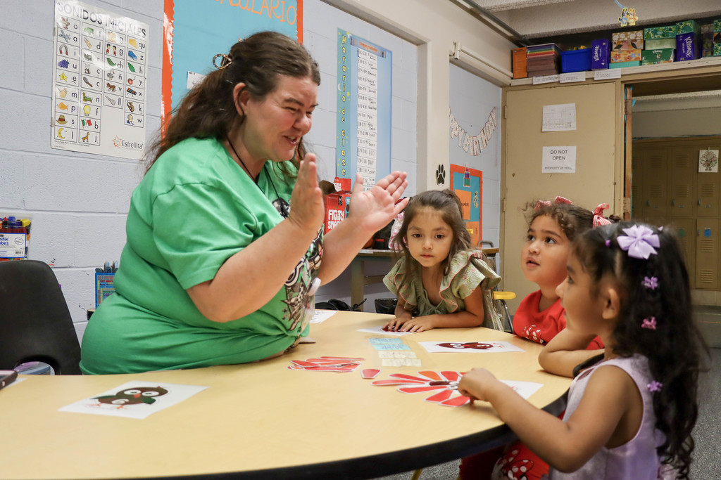 HECC teacher and students