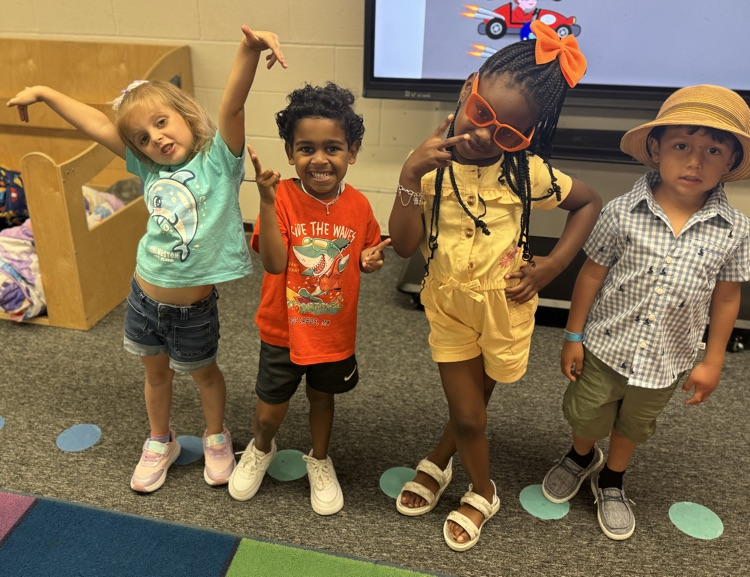 students dressed as going on vacation