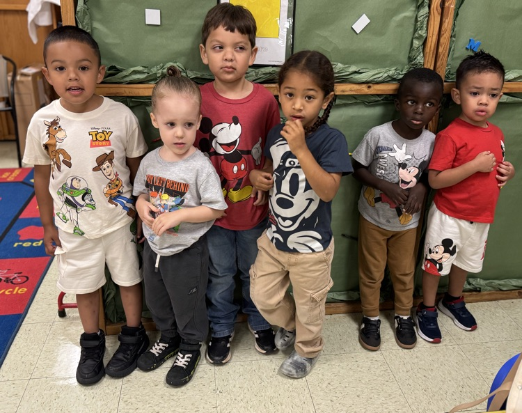 students wearing Disney