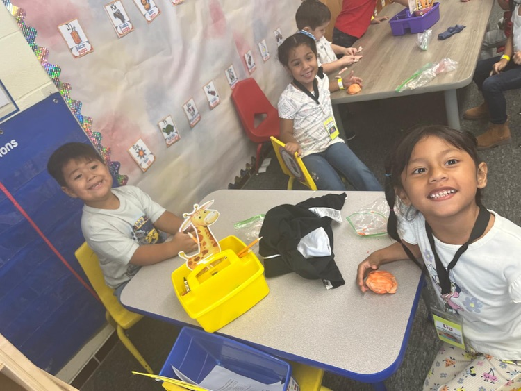 students making playdo