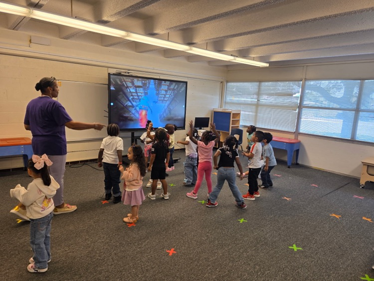 students dancing