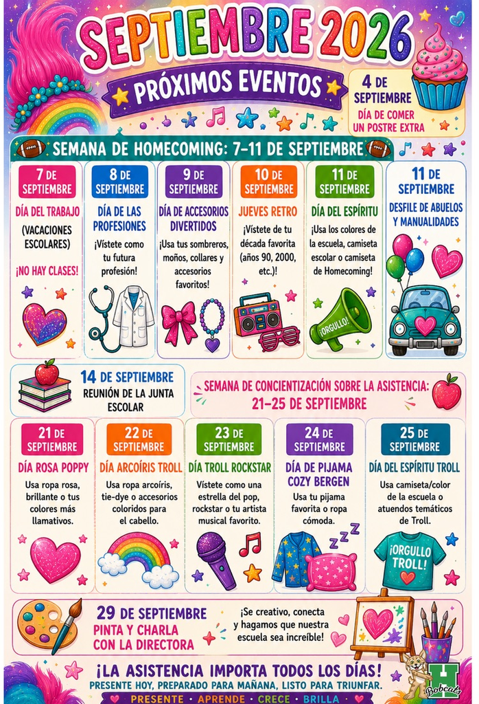 Spanish September flyer