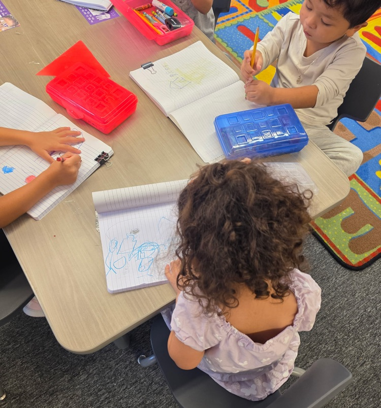 students learning