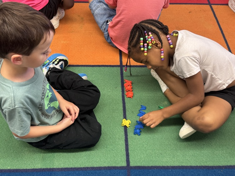students learning