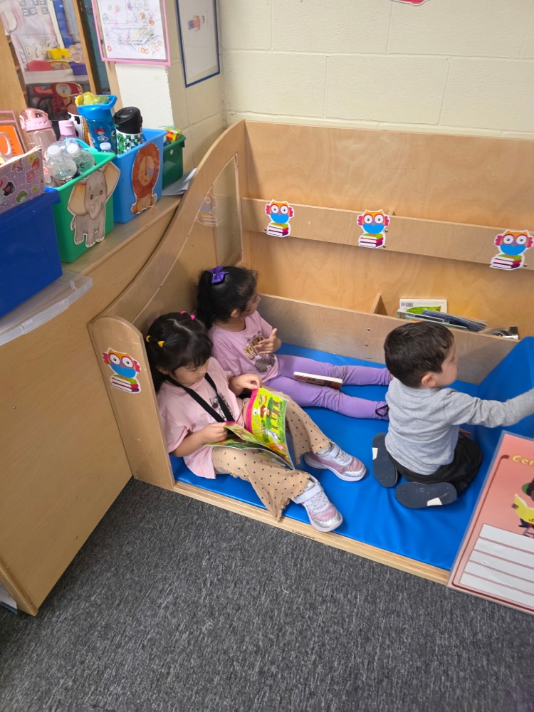 students learning