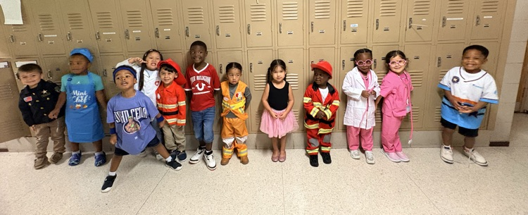 students dressed up