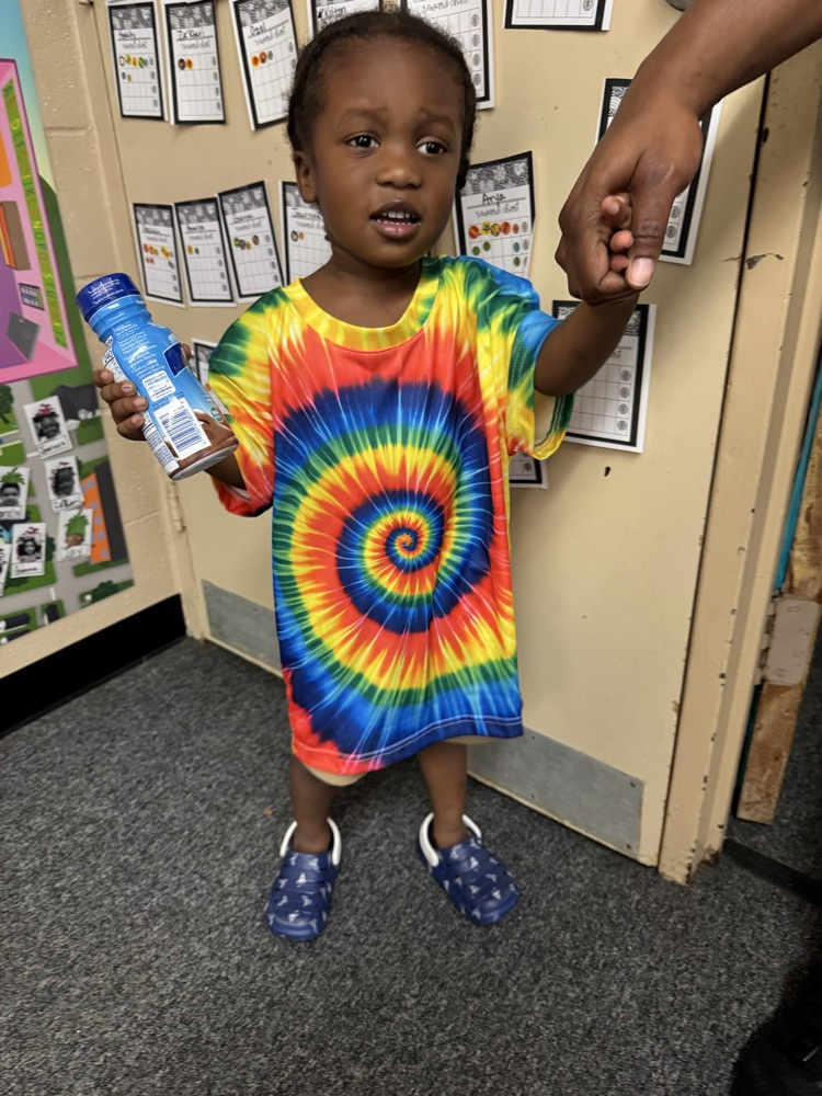 students in rainbow