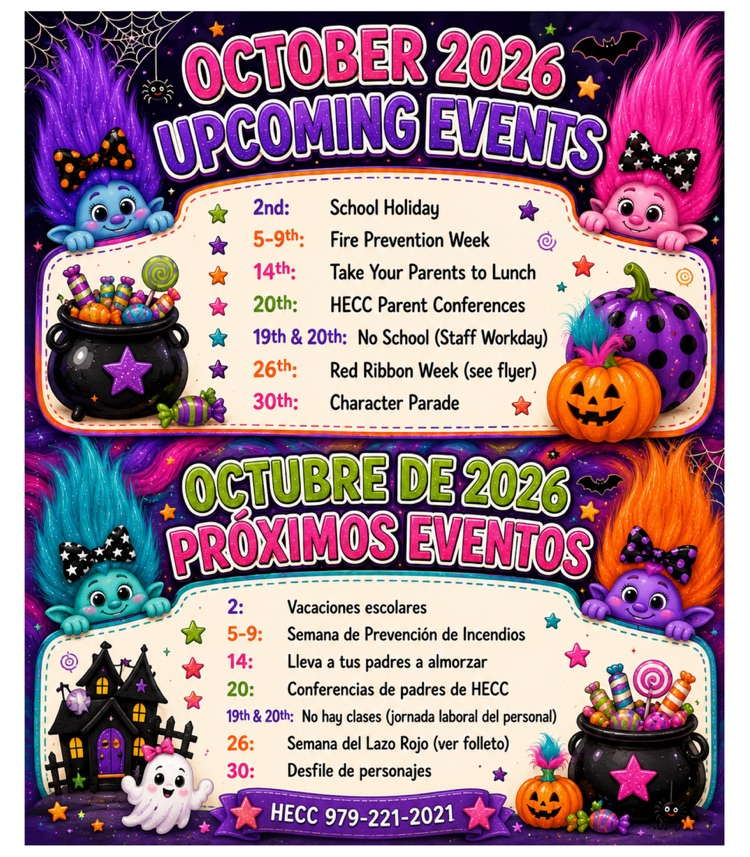 October event flyer