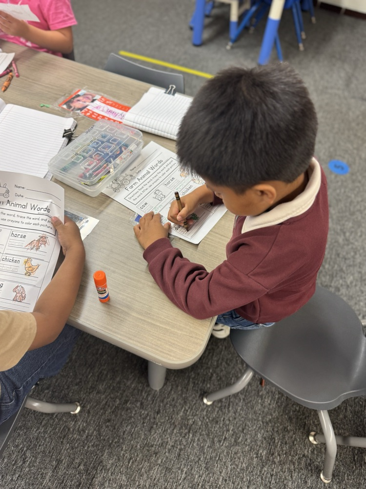 students working