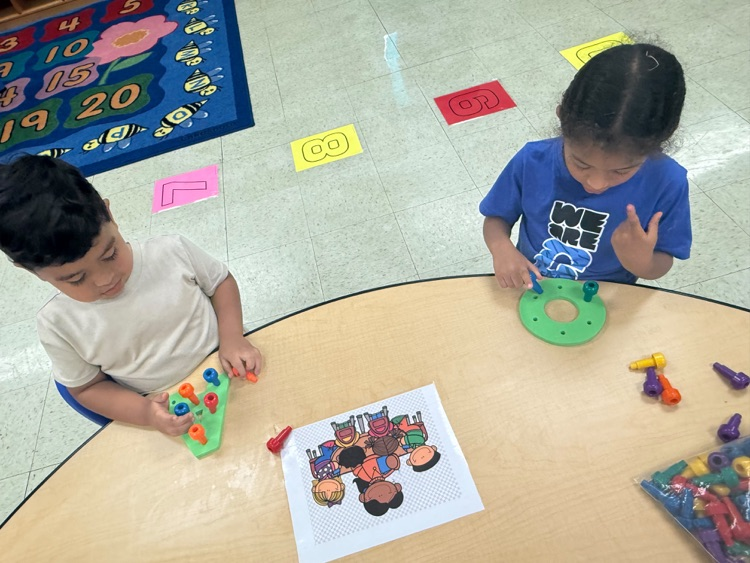 students working