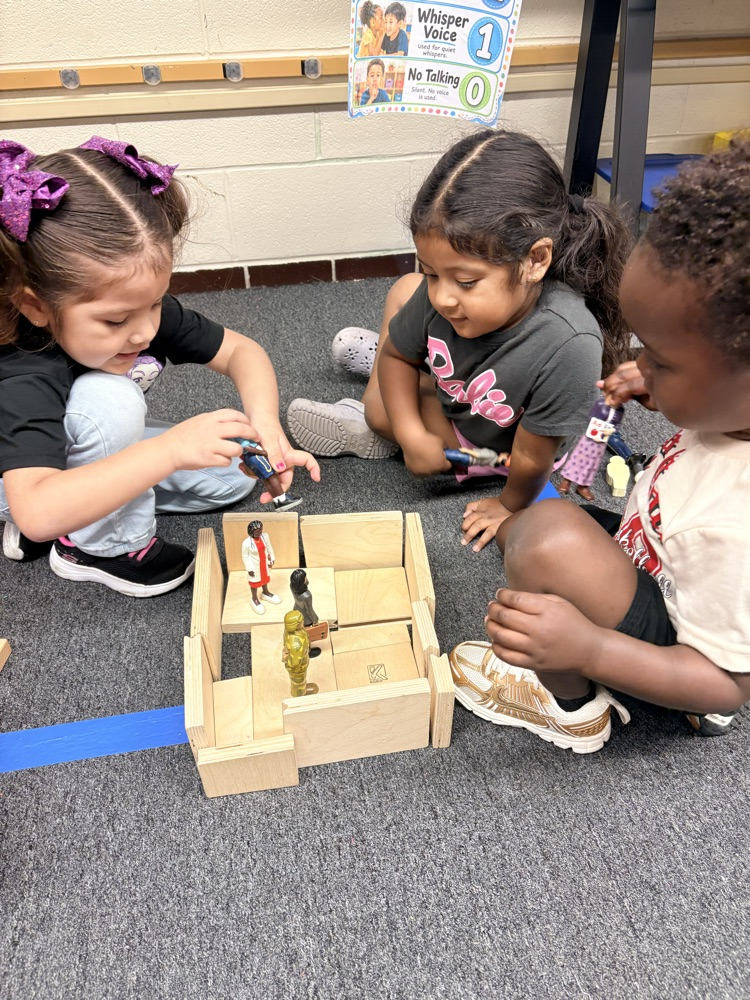 students working