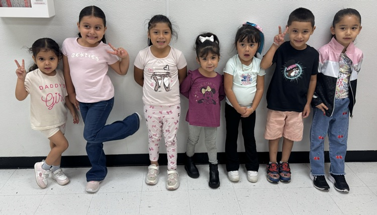 students in pink