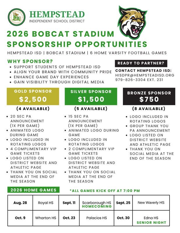 2026 Sponsorship Packages