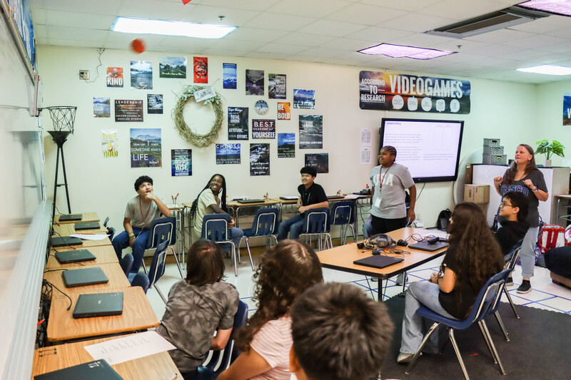 HMS Melissa Johnson classroom particpates in Leader in Me activity focused on Making Better Decisions