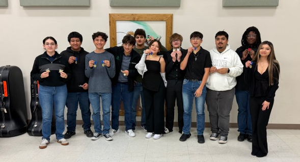 HHS Division 1 band students