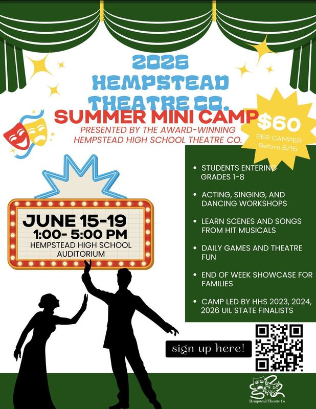 Flyer with the above info of camp
