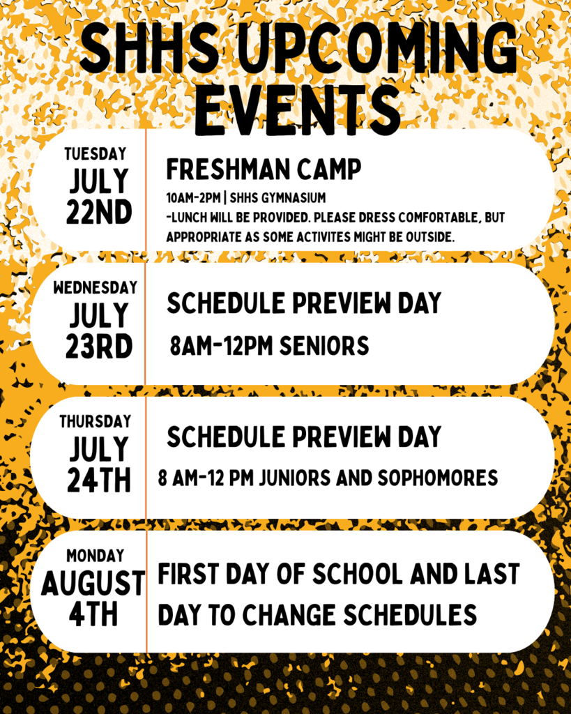 UPCOMING EVENTS