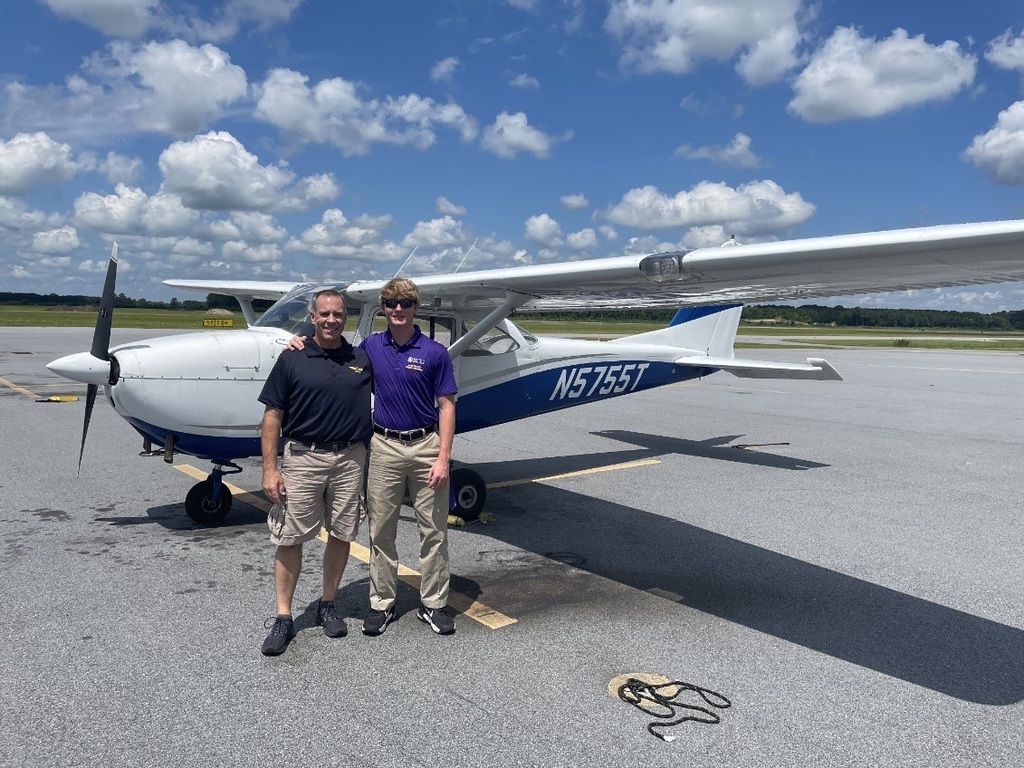 Mason Taylor and his Instructor Pilot