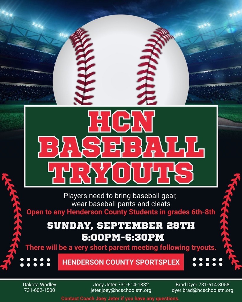 HCN BASEBALL TRYOUTS