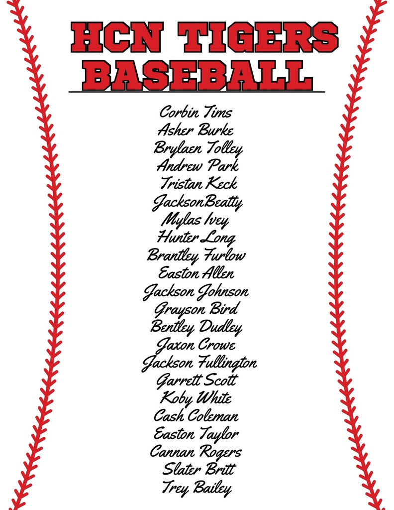 HCN BASEBALL TEAM