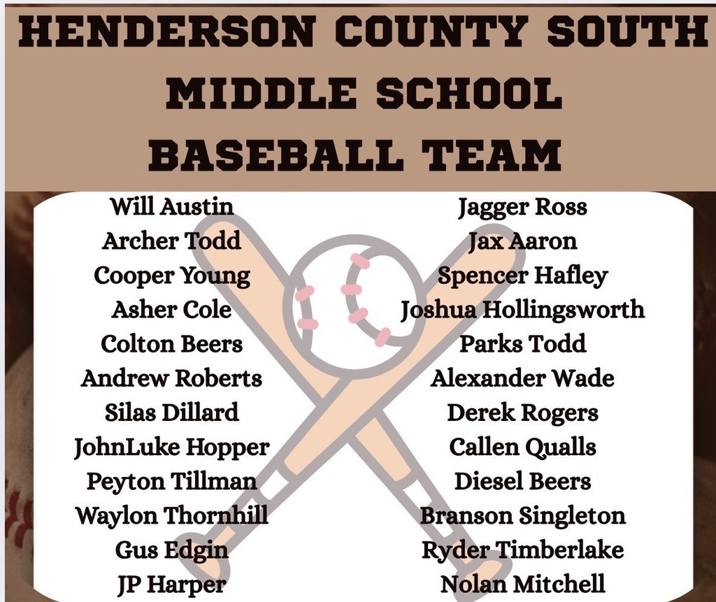 2025-26 HCS BASEBALL TEAM