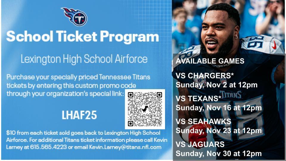 LHS Titans Tickets