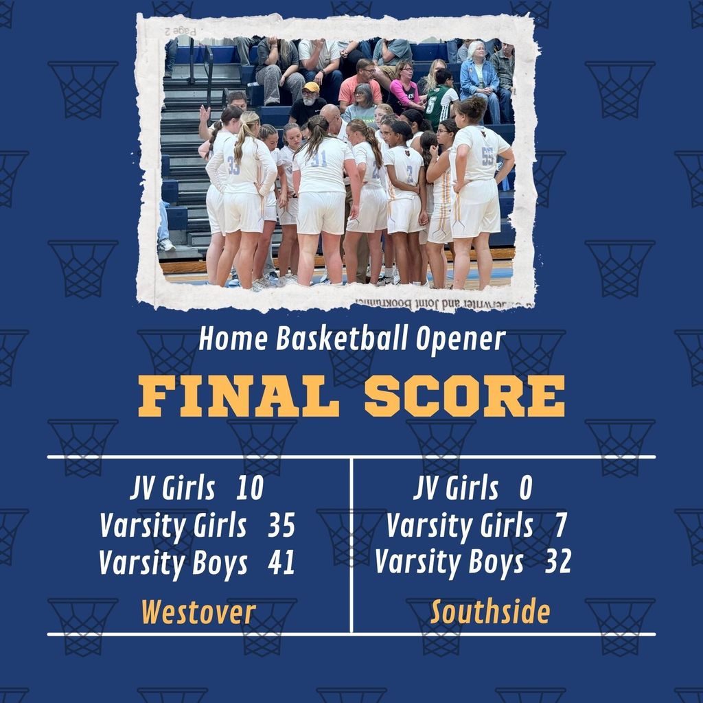 Blue Basketball Final Score Instagram Post