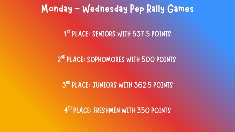 pep rally games
