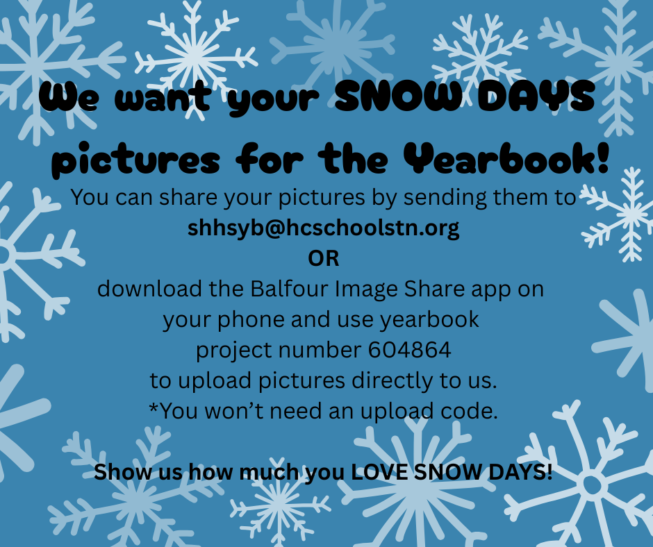 Yearbook wants your SNOW pictures