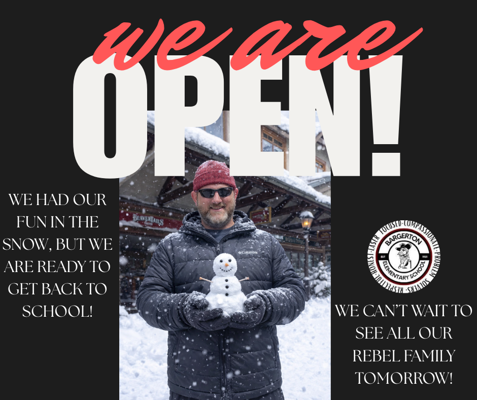 back to school snow day