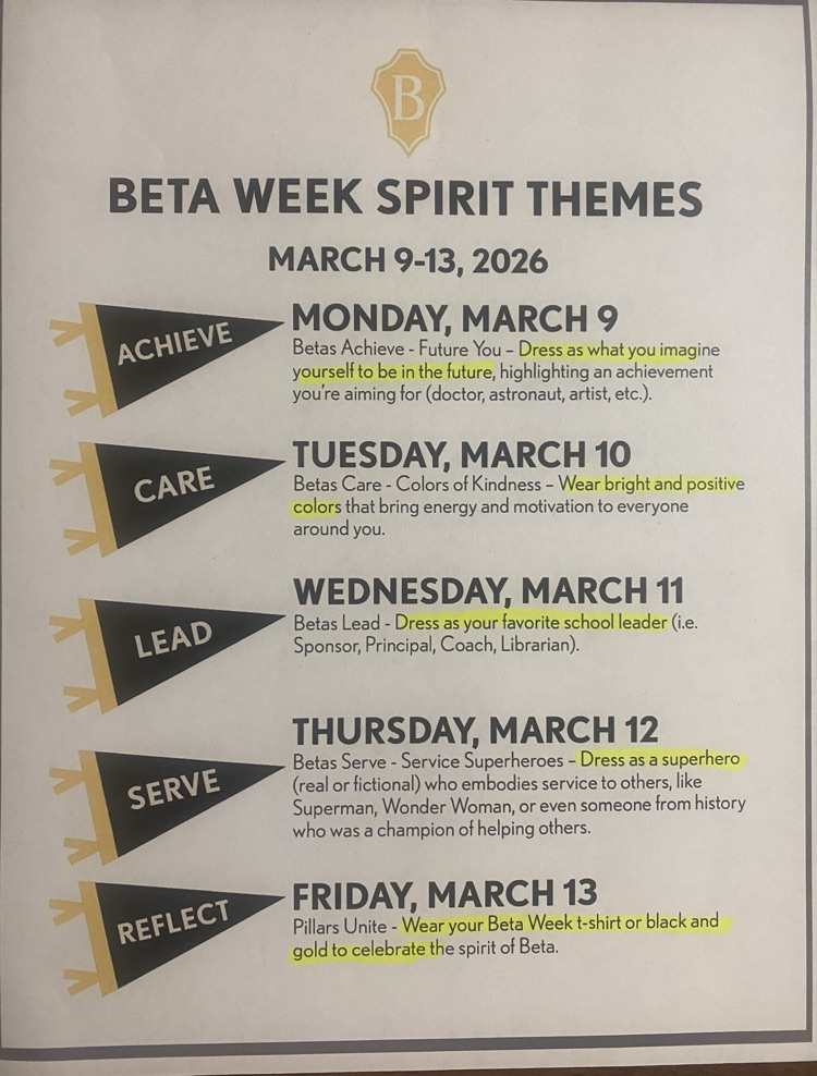 National Beta Week March 9-13