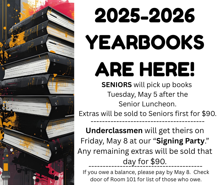 Yearbooks are in!