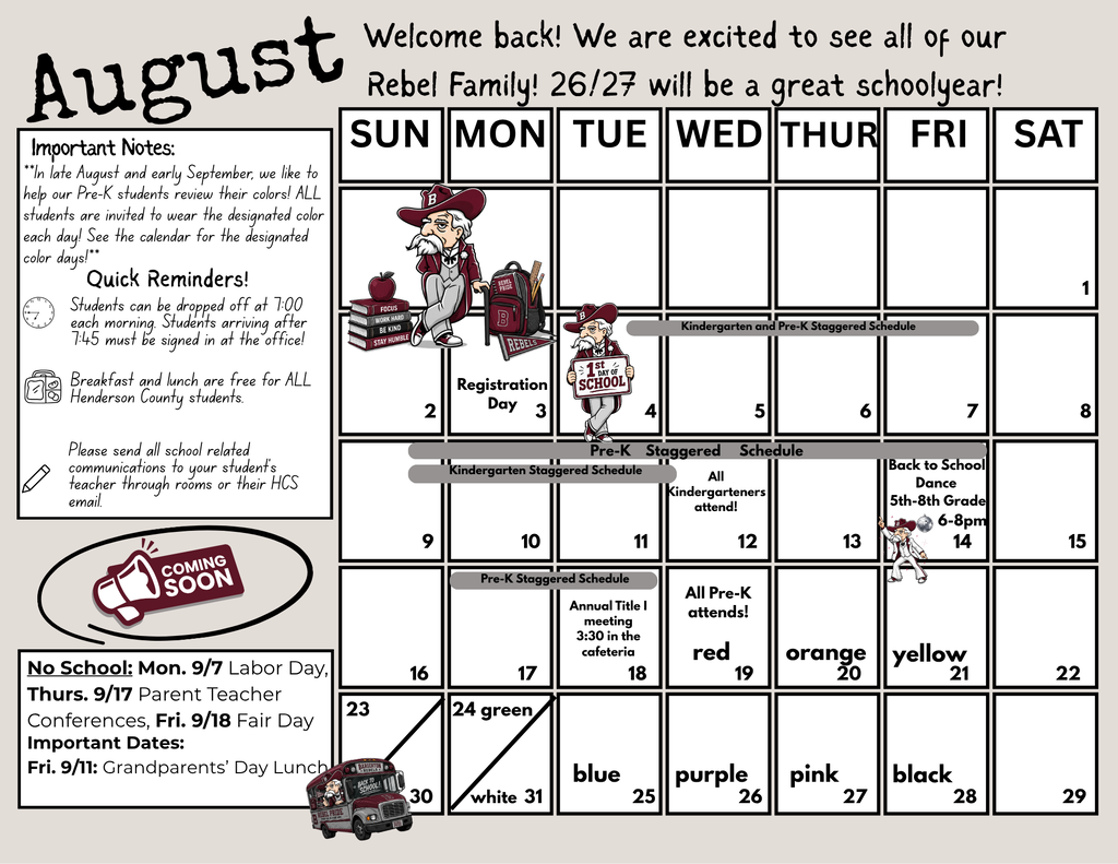 august calendar