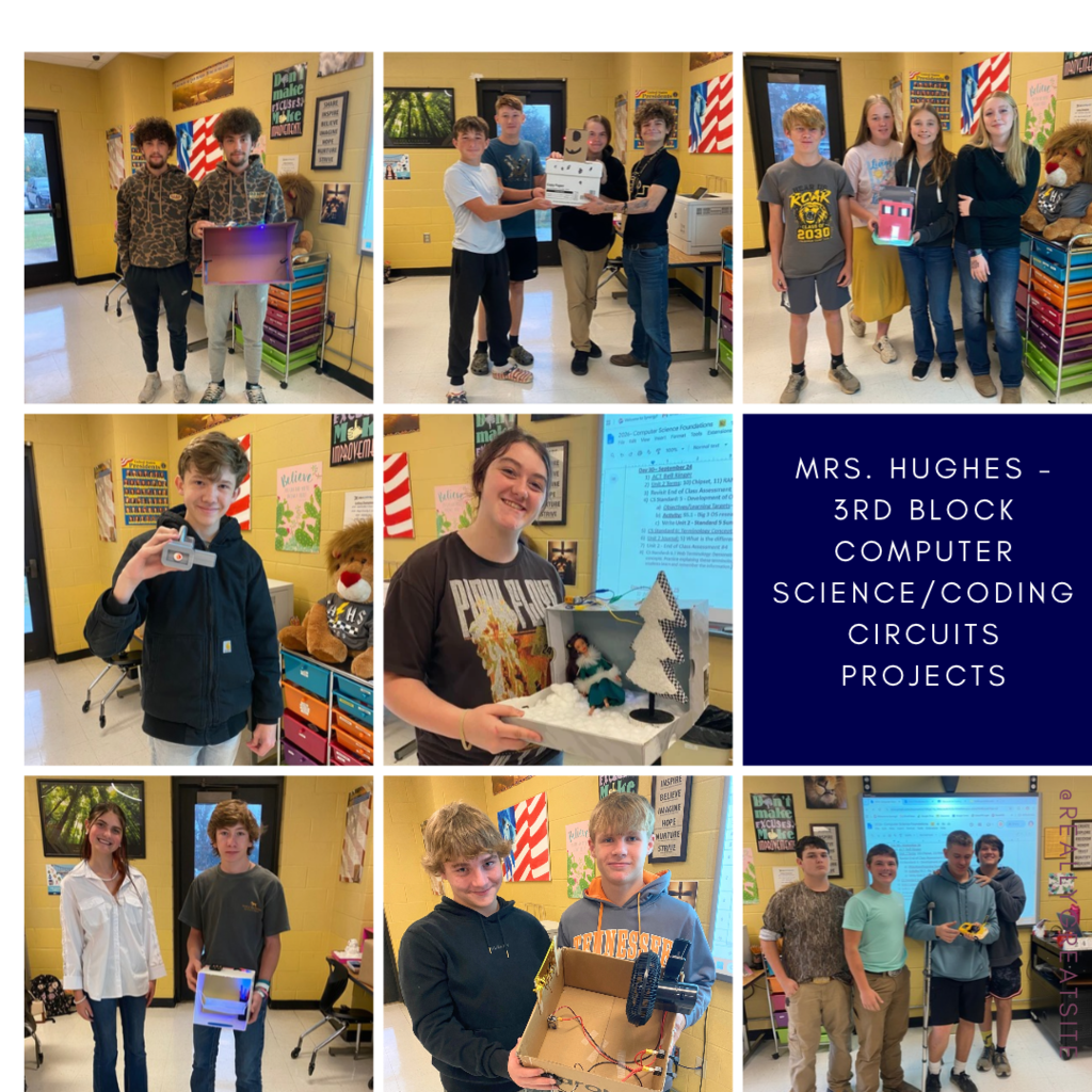 Mrs Hughes 3rd Block Coding Students