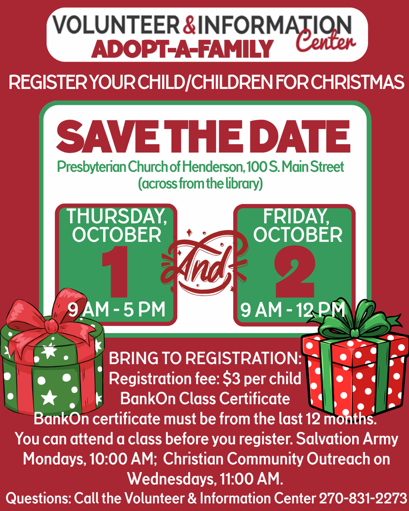 Volunteer and Information Center save the date