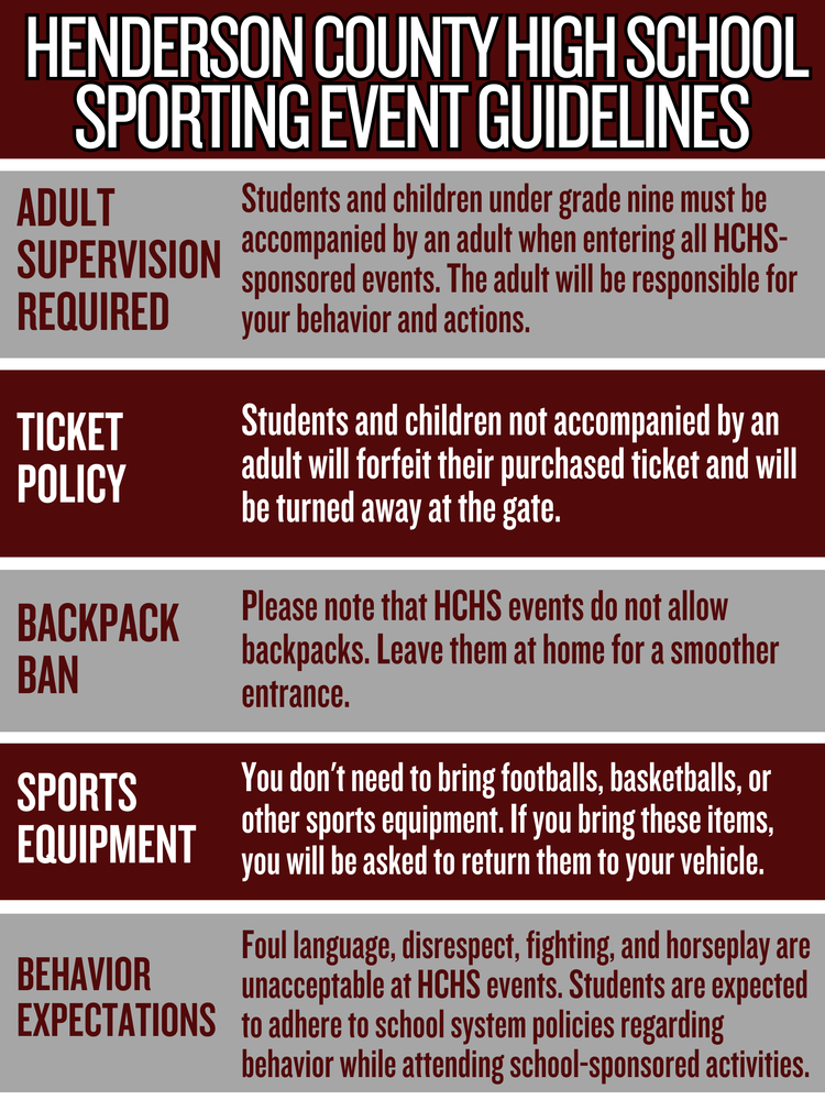 HCHS Sporting Guidelines