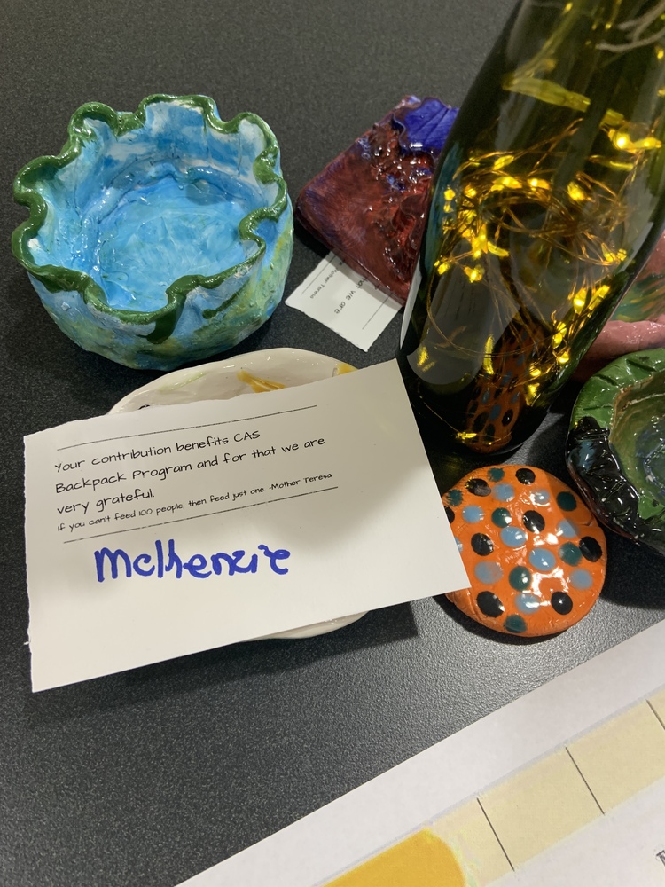 pottery at empty bowls event