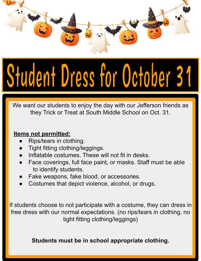 Halloween Dress Code