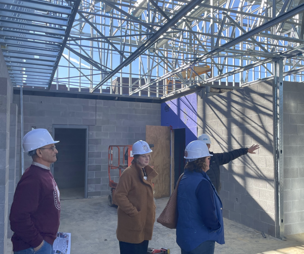 Board members touring EHS