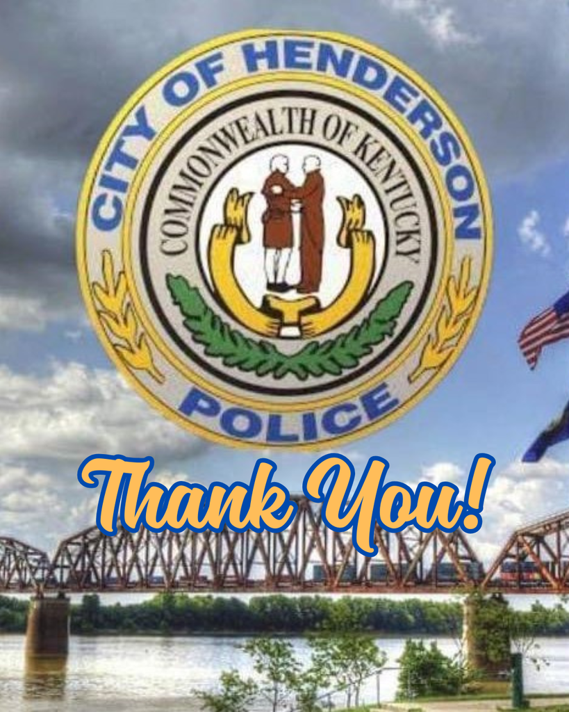 Thank you Henderson City Police Department