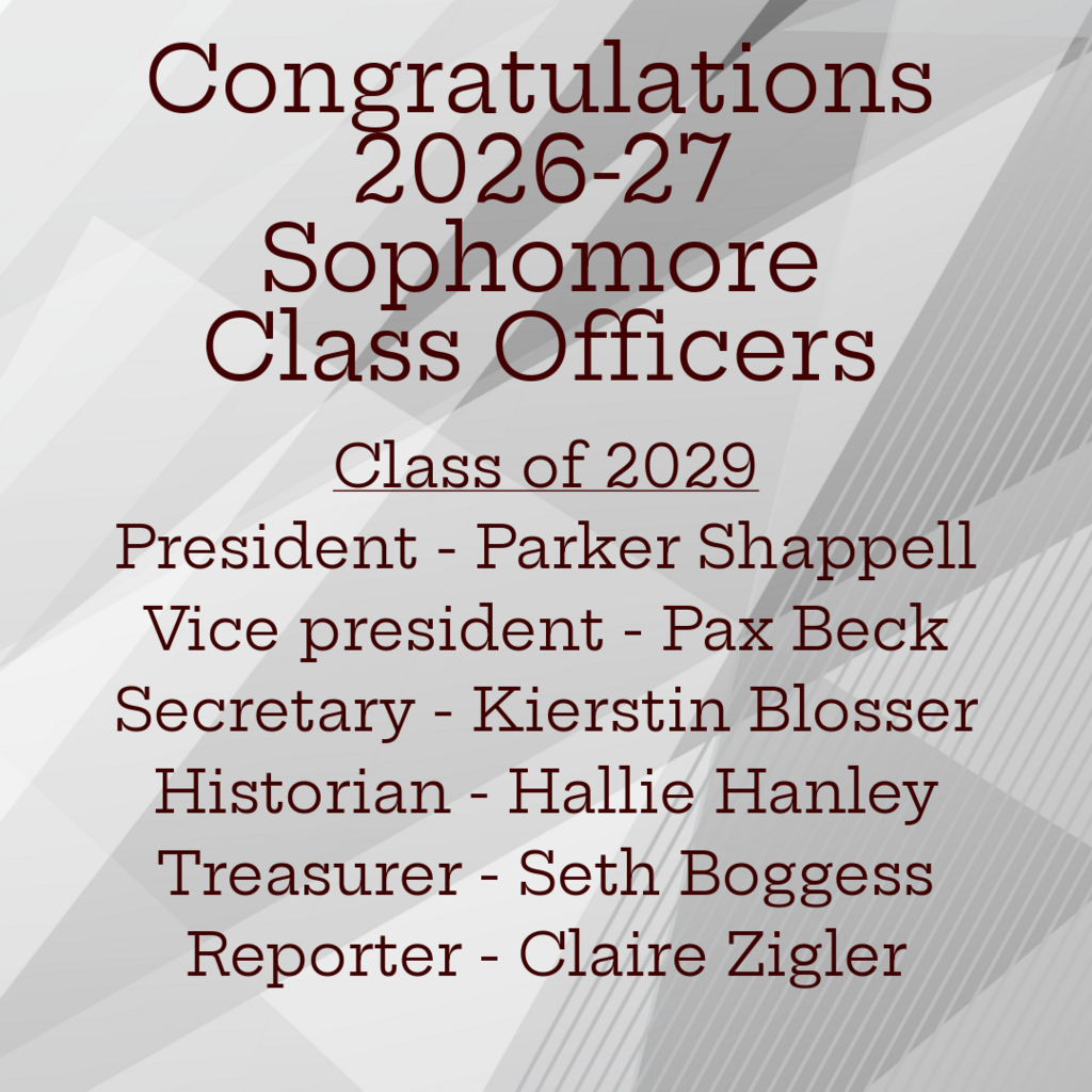 sophomore Class Officers