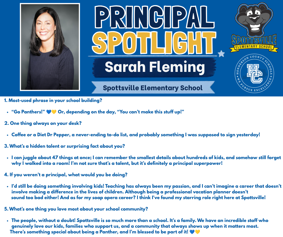 Principal Spotlight-Spottsville Elementary