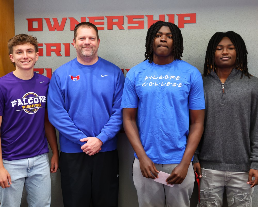 Students with Coach Meeks