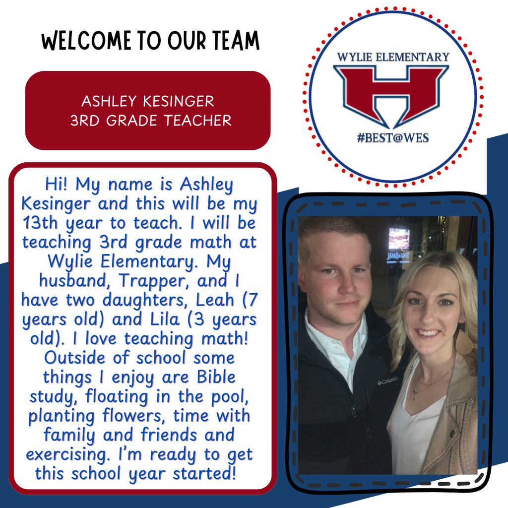 Welcome to Wylie Elementary Lindsey!